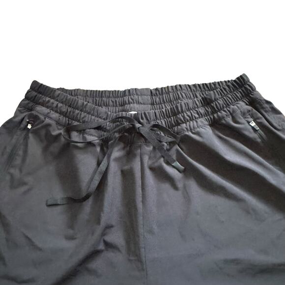 TomboyX Gender Neutral Swimwear Board Shorts Size XL Black Colorful Lining - Picture 2 of 10